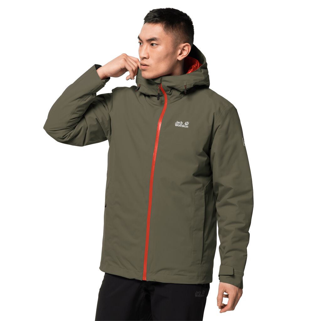 Jack Wolfskin ARGON STORM Férfi Télikabát Szürke - LUCOWS-624